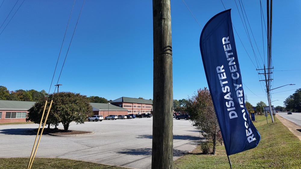 Disaster survivors visit FEMA-State Disaster Recovery Center in Greenwood, SC.