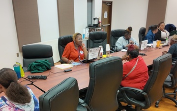 Disaster survivors visit FEMA-State Disaster Recovery Center in Greenwood, SC.