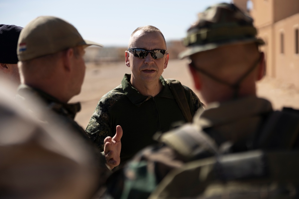 Dutch Marine Commandant Ivo Moerman visits The Combat Center