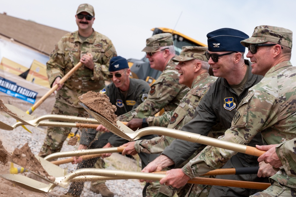 Breaking ground for Holloman's new MQ-9 training center