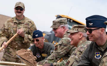 Breaking ground for Holloman's new MQ-9 training center