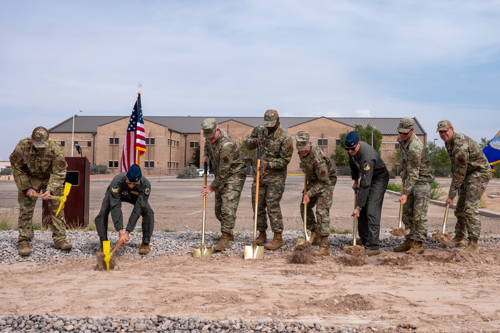 Breaking ground for Holloman's new MQ-9 training center