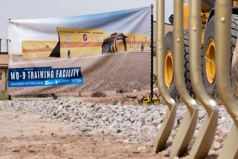 Breaking ground for Holloman's new MQ-9 training center