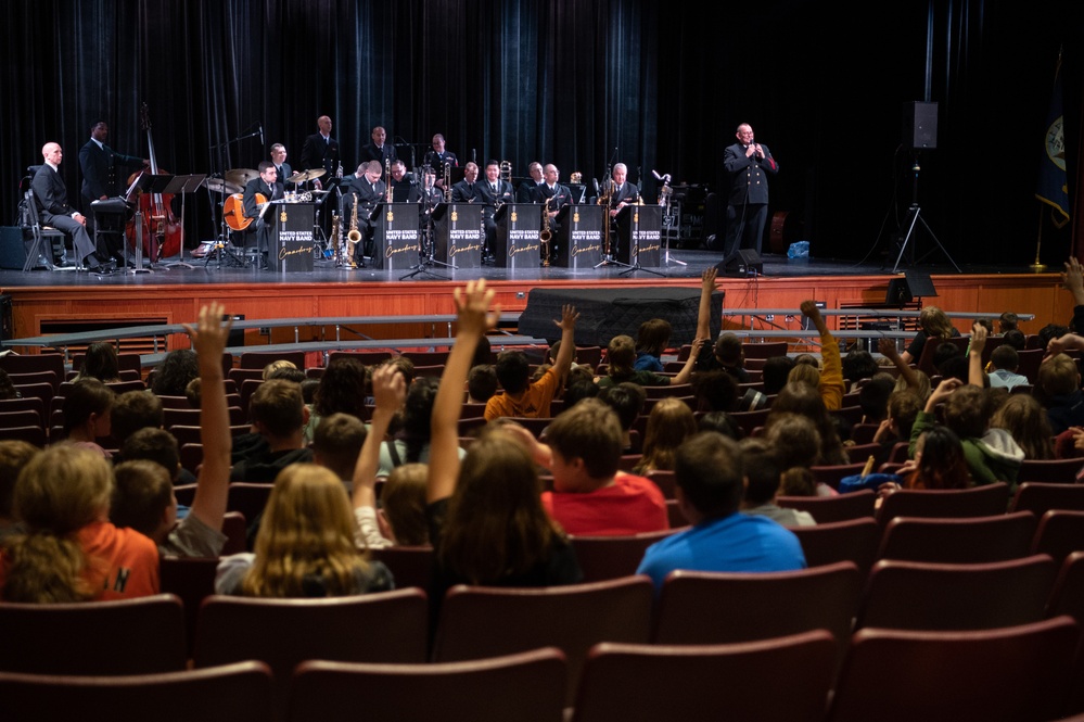 U.S. Navy Band Commodores perform at Fredonia High School