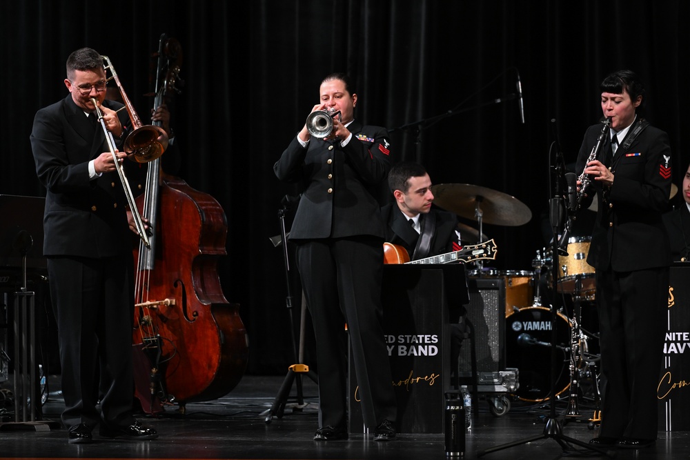 U.S. Navy Band Commodores perform at Fredonia High School