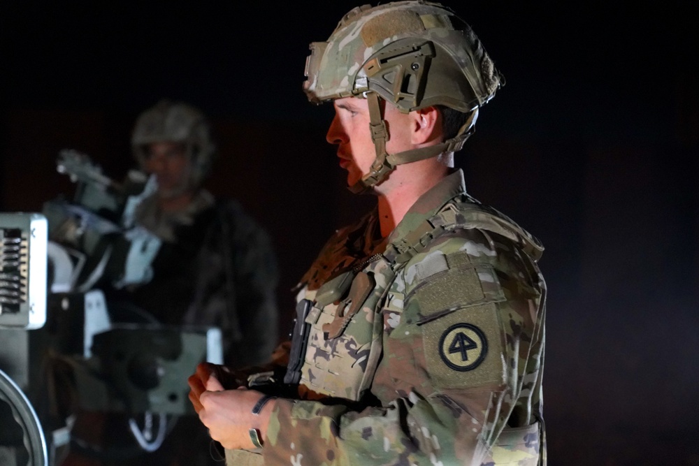 Charlie Battery, 3rd Battalion, 112th Artillery Regiment, 44th Infantry Brigade Combat Team, New Jersey Army National Guard, Conducts Live Fire Exercise in North East Syria