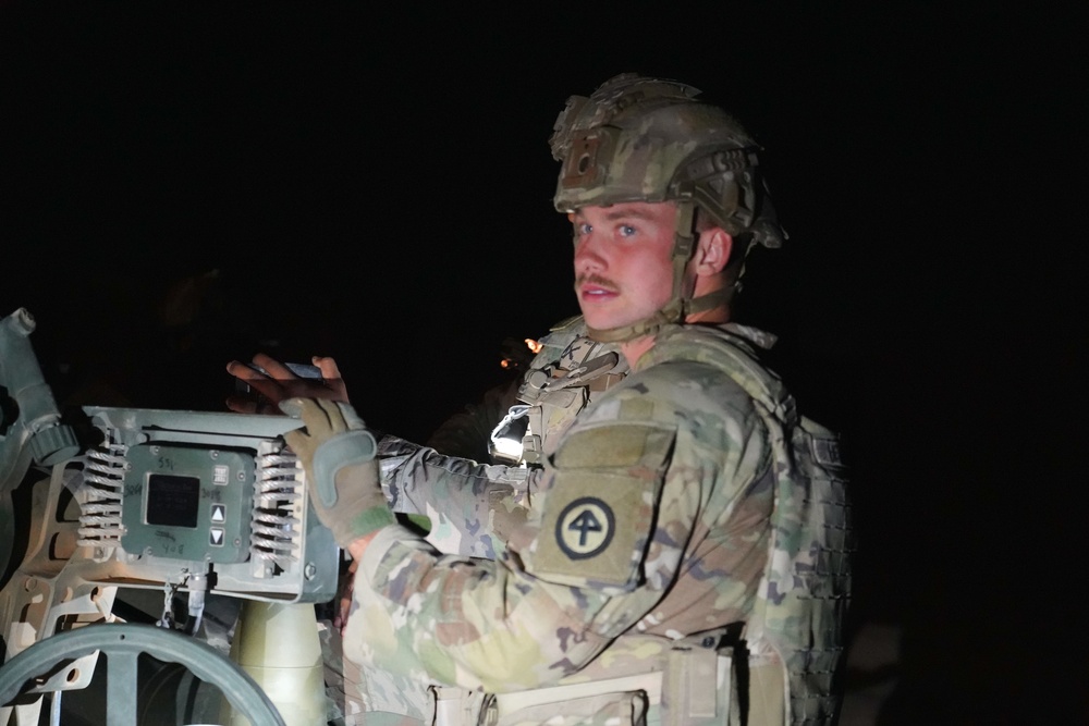 Charlie Battery, 3rd Battalion, 112th Artillery Regiment, 44th Infantry Brigade Combat Team, New Jersey Army National Guard, Conducts Live Fire Exercise in North East Syria a