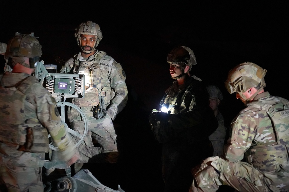 Charlie Battery, 3rd Battalion, 112th Artillery Regiment, 44th Infantry Brigade Combat Team, New Jersey Army National Guard, Conducts Live Fire Exercise in North East Syria