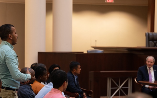 International Officer School students visit Alabama Supreme Court