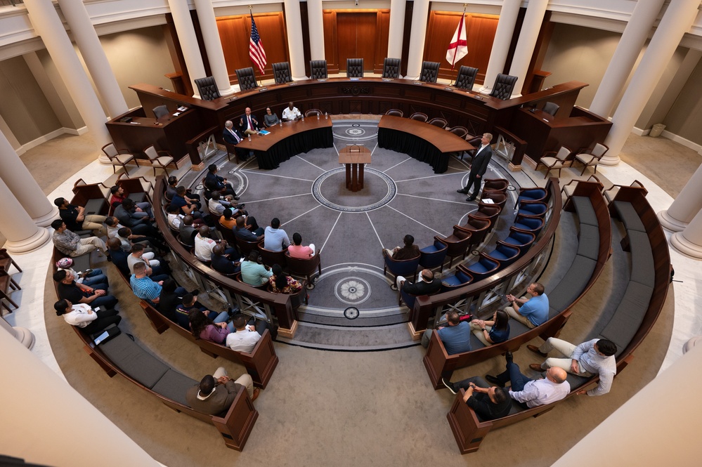 International Officer School students visit Alabama Supreme Court