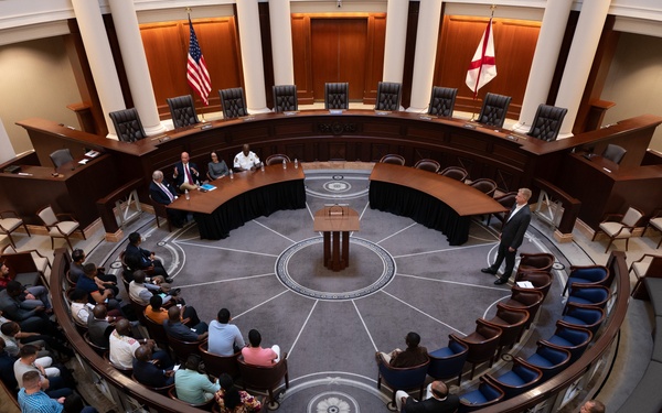 International Officer School students visit Alabama Supreme Court