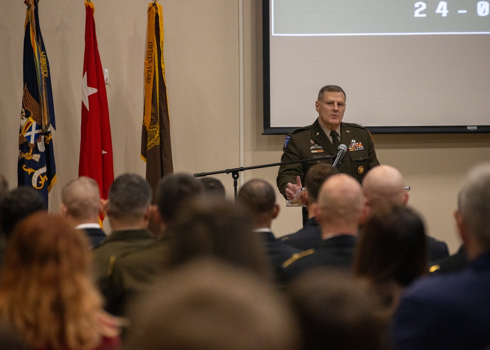 Director of the Army National Guard speaks to graduates of Warrant Officer Candidate School