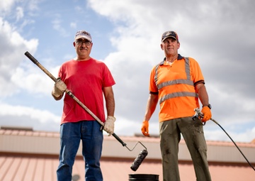 502d Civil Engineer Squadron seals leaky roof