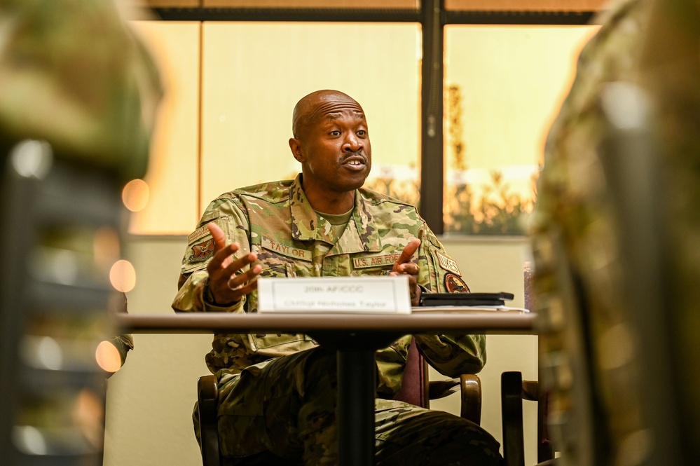 CMSgt's meet with future 20 AF Airmen