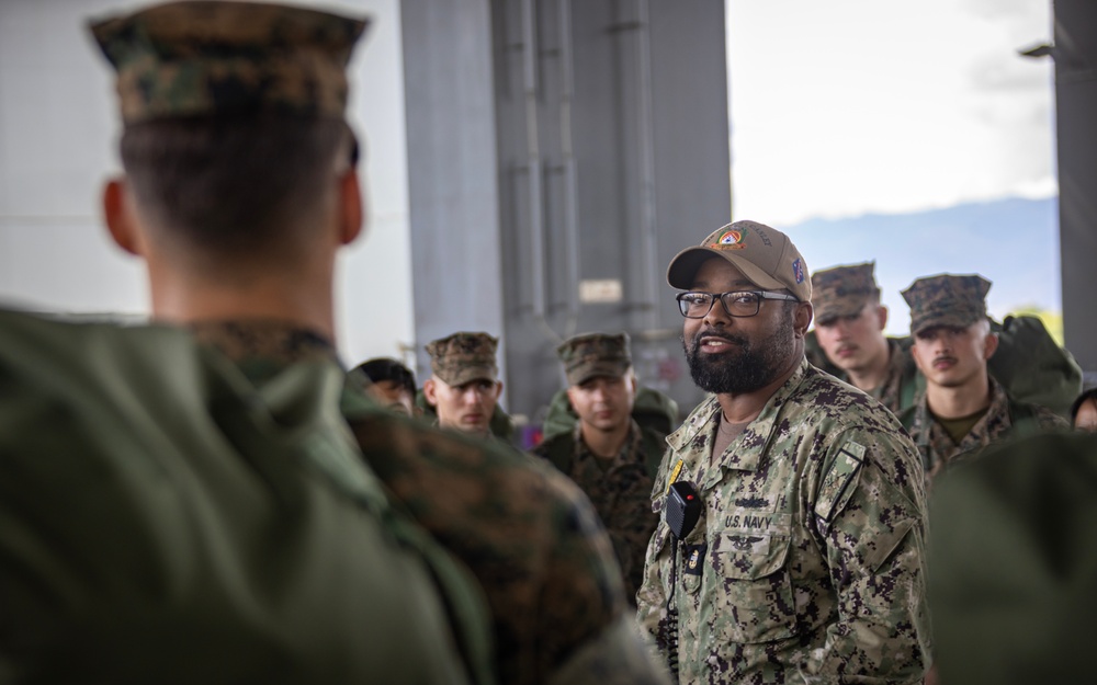 Warrior Series 2024: MALS-24 and MWSS-174 Marines and Sailors Embark on USS John L. Canley