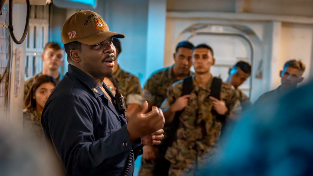Warrior Series 2024: MALS-24 and MWSS-174 Marines and Sailors Embark on USS John L. Canley