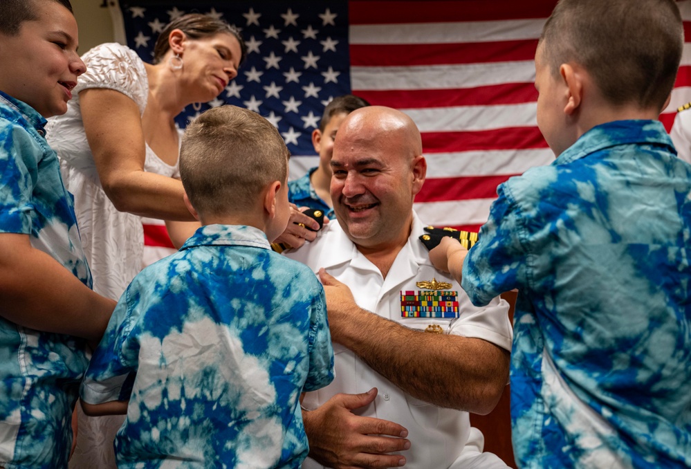 Cmdr. Michael G. Reilly, Jr., Promotion