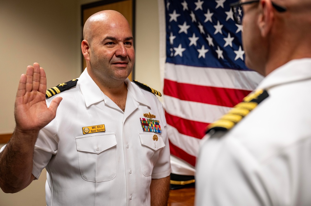 Cmdr. Michael G. Reilly, Jr., Promotion