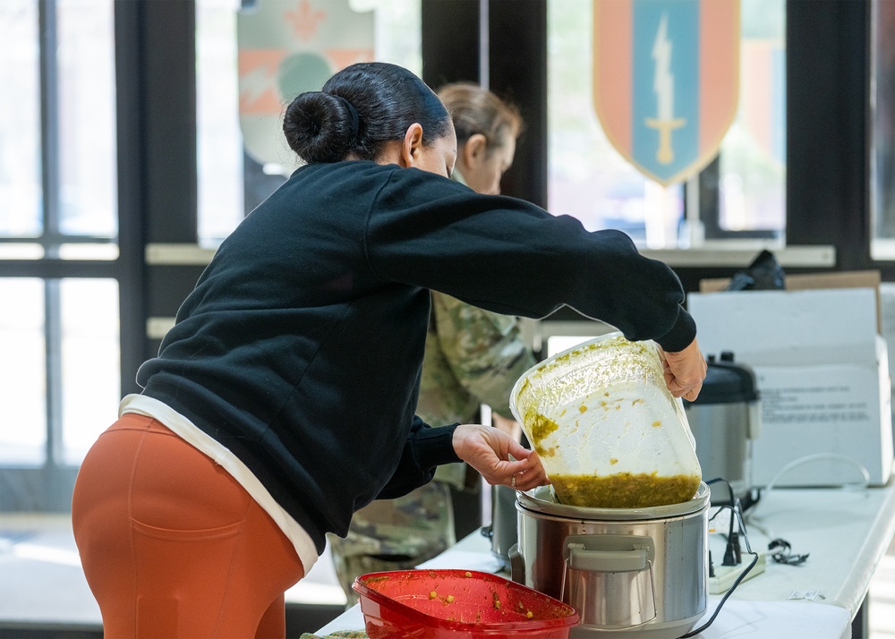 Senior leaders taking care of their soldiers