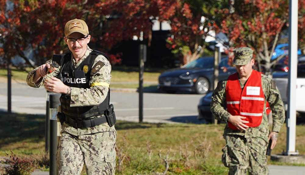 Annual Blue October integrated training exercise onboard Cheatham Annex