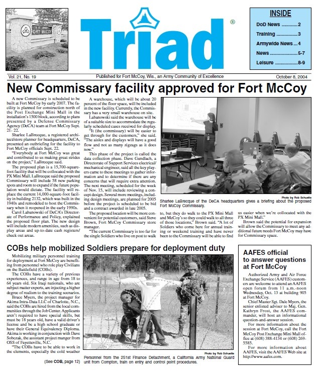 This Month in Fort McCoy History — October