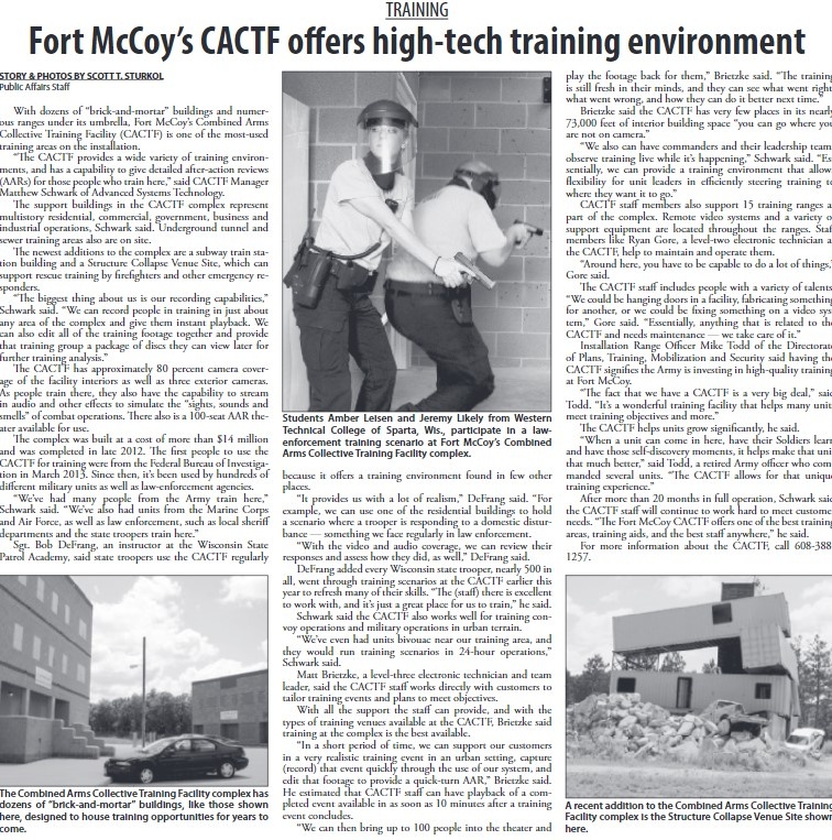 This Month in Fort McCoy History — October