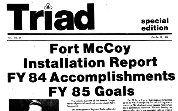 This Month in Fort McCoy History — October