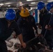 USS Ronald Reagan (CVN 76) Sailors perform an anchor drop test