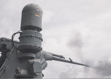 USS George Washington Fires Mark-38 during PACFIRE