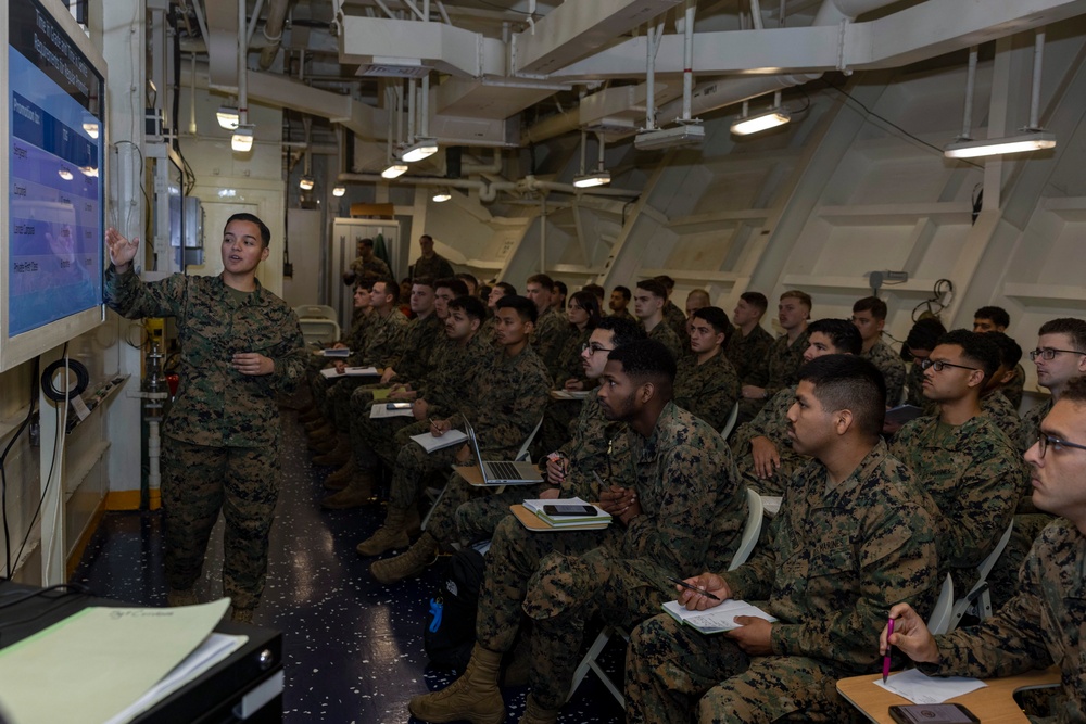 24th MEU (SOC) Corporals Course Aboard USS Wasp (LHD 1)