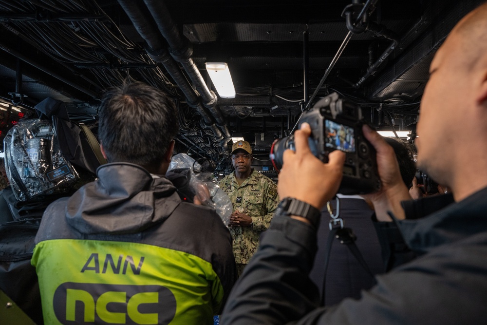 Exercise Keen Sword 25 Press Conference aboard USS San Diego (LPD 22)