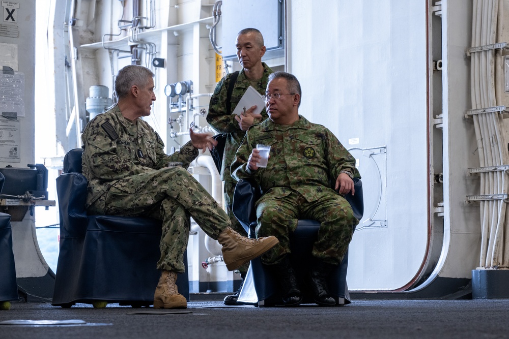 Exercise Keen Sword 25 Press Conference aboard USS San Diego (LPD 22)