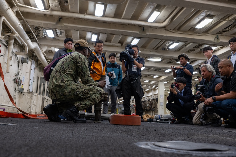 Exercise Keen Sword 25 Press Conference aboard USS San Diego (LPD 22)