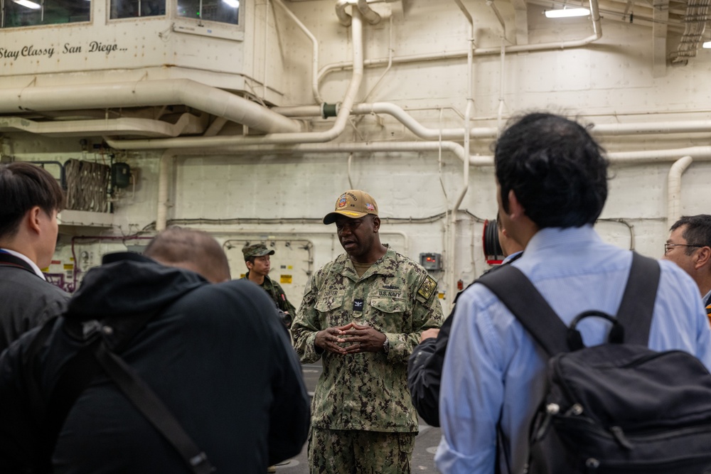 Exercise Keen Sword 25 Press Conference aboard USS San Diego (LPD 22)