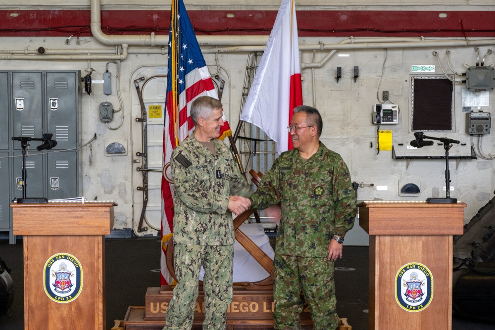 Exercise Keen Sword 25 Press Conference aboard USS San Diego (LPD 22)