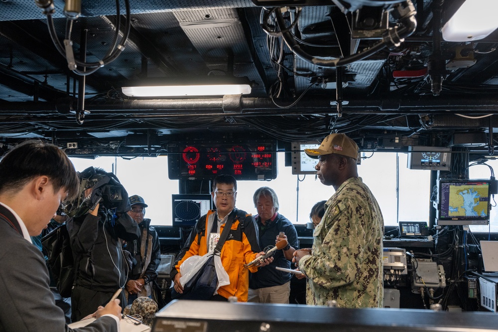 Exercise Keen Sword 25 Press Conference aboard USS San Diego (LPD 22)