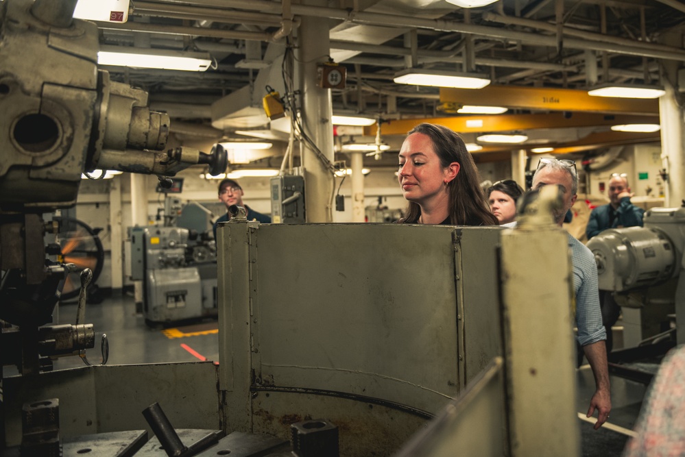 STAFFDEL Kaitlin Kleiber Tours USS Frank Cable to Discuss Operational Capabilities and Regional Security