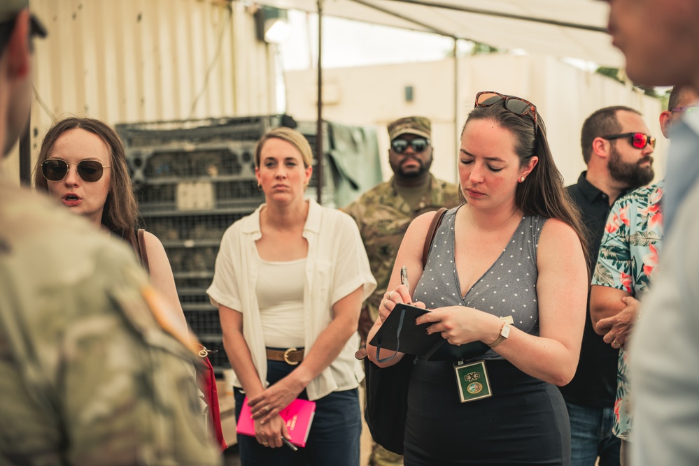 STAFFDEL Kaitlin Kleiber Receives Brief on THAAD System's Missile Defense Capabilities in Guam and the Indo-Pacific