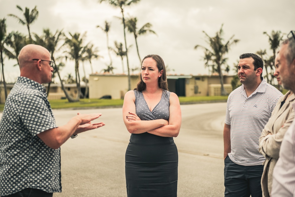 STAFFDEL Kaitlin Kleiber Briefed on Infrastructure and Readiness Initiatives at Andersen Air Force Base