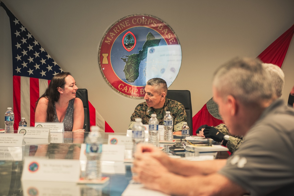 STAFFDEL Kaitlin Kleiber Briefed on Marine Relocation and Infrastructure Needs at Camp Blaz