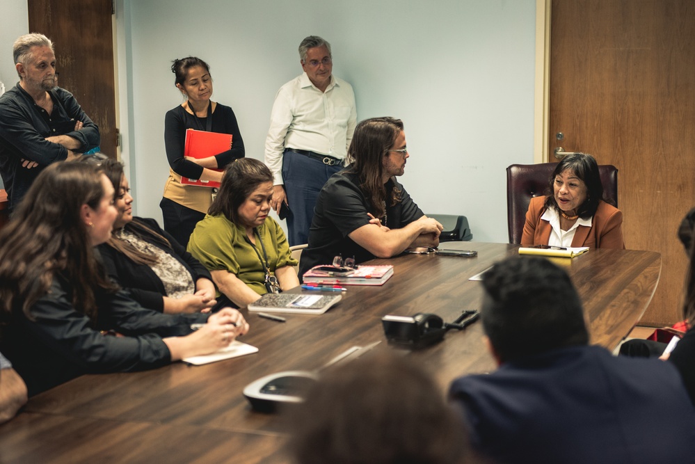 STAFFDEL Kaitlin Kleiber Briefed on Healthcare Challenges and Solutions at Guam Memorial Hospital