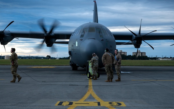 BM 25-1 takes off at Yokota