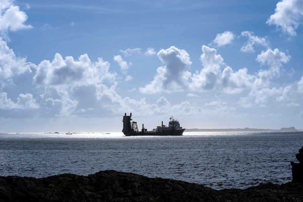 Stern Landing Vessel at Kin Blue Beach