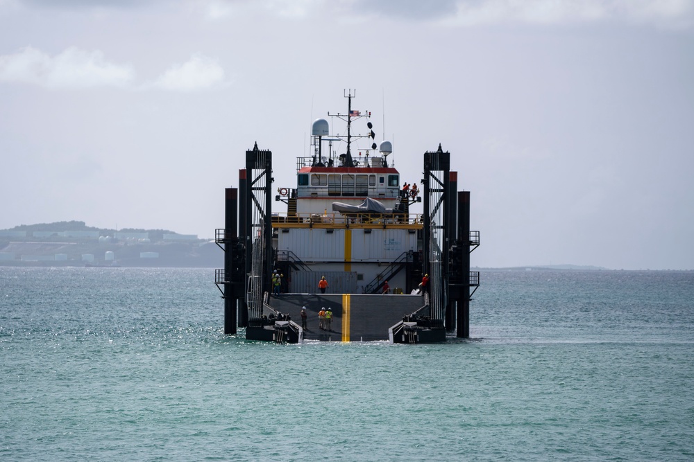 Stern Landing Vessel at Kin Blue Beach