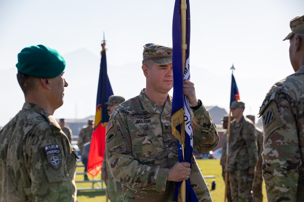 41st IBCT commander assumes authority of RC-E at Camp Bondsteel