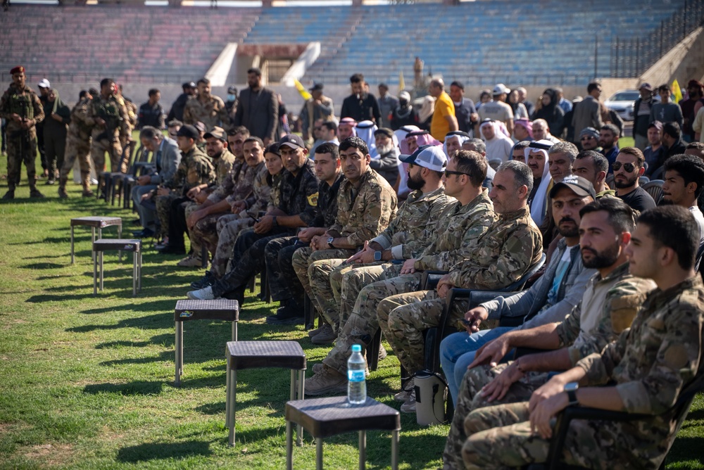 U.S. Forces Attend Raqqa Liberation Anniversary Event