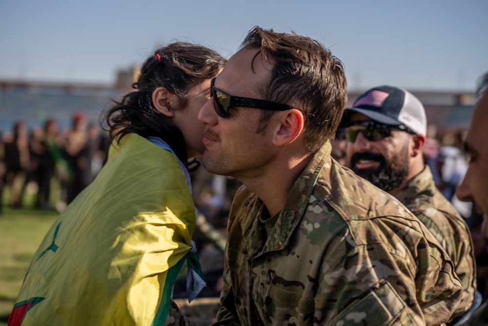 U.S. Forces Attend Raqqa Liberation Anniversary Event