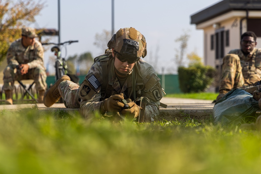 Soldiers train for the upcoming E3B in Vicenza