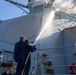 Fresh Water Wash Down aboard the USS Cole