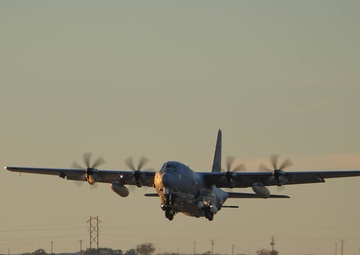 AC-130J Ghostrider takes off from Cannon AFB